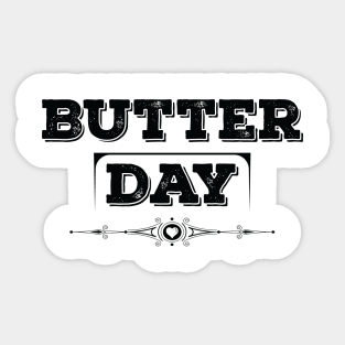 National Peanut Butter Lover’s Day Black Sticker